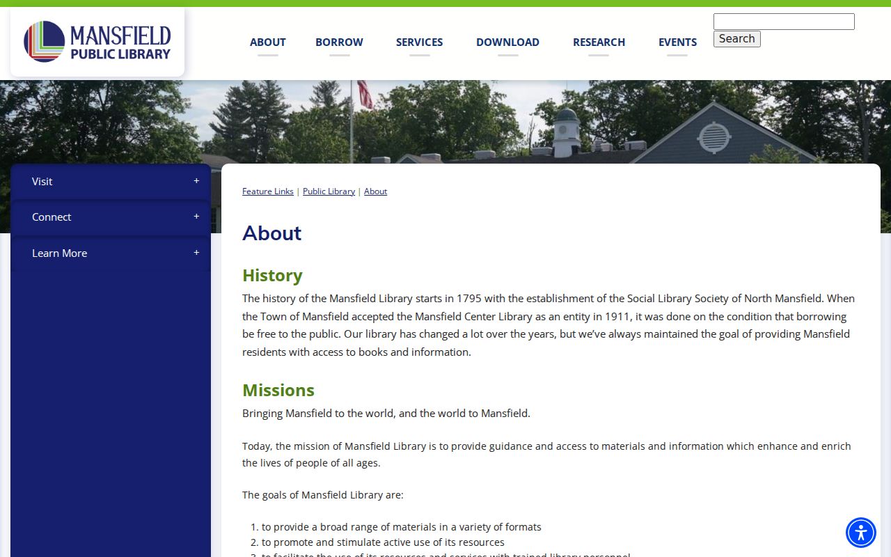 Mansfield city directory library history and collection locations