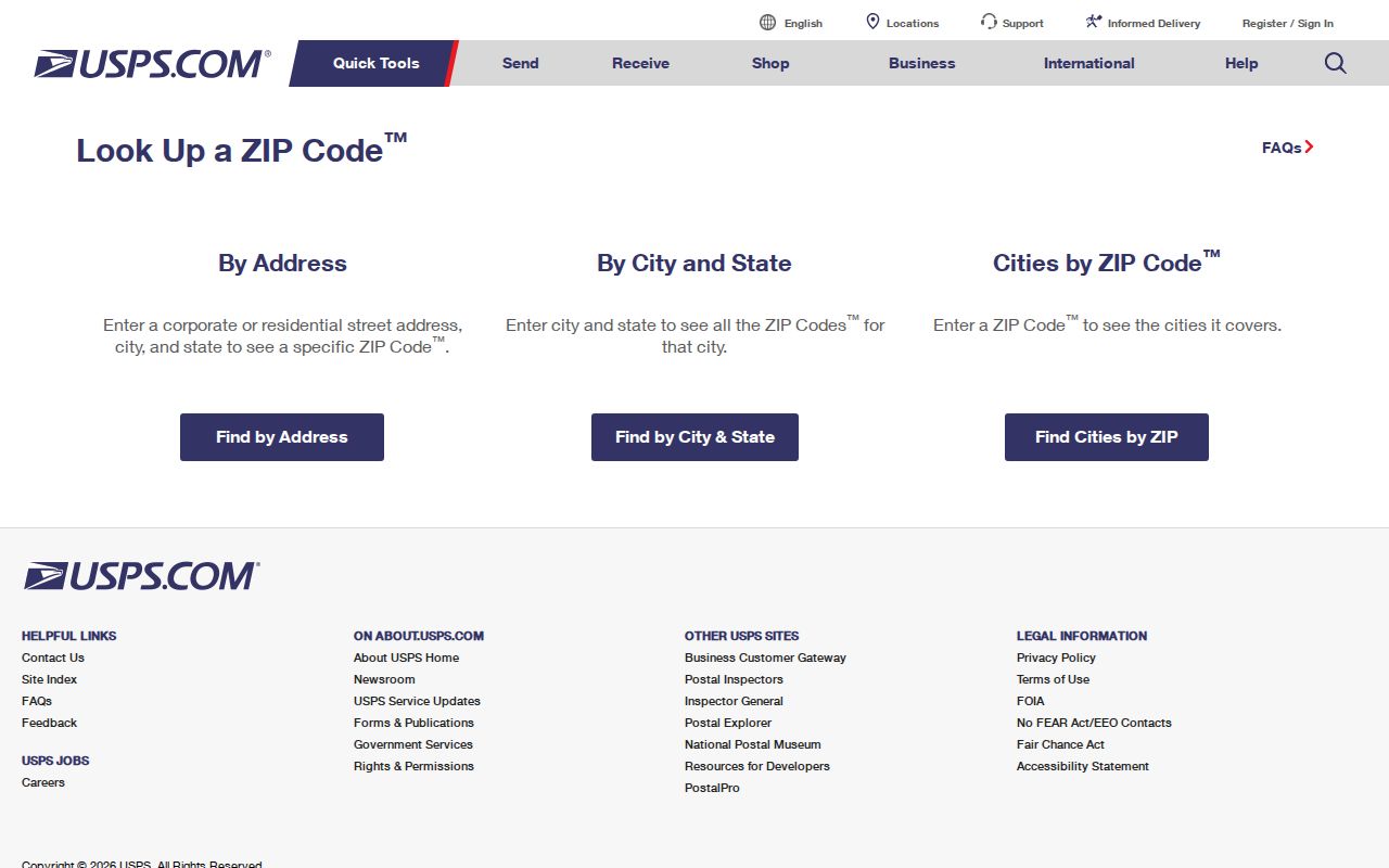 Mansfield ZIP code USPS address lookup